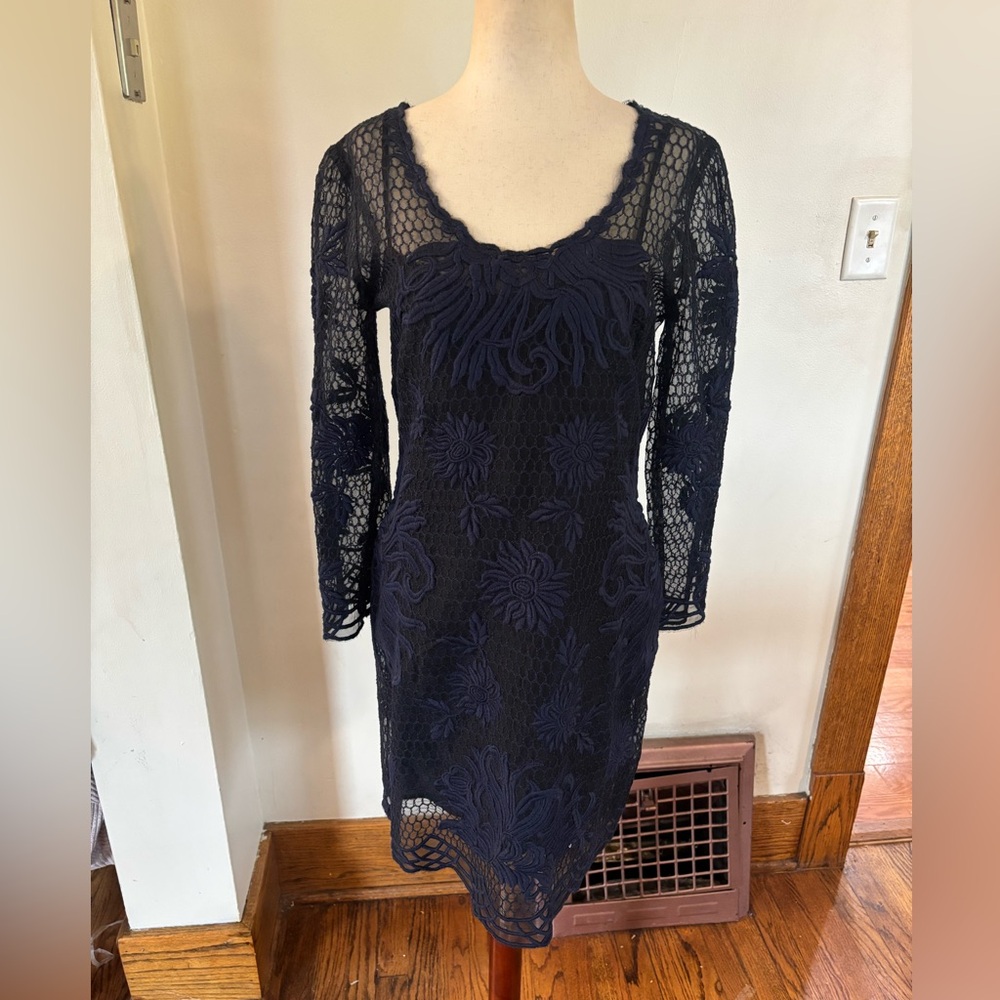 Yoana Baraschi Overlay Lace Dress NWT